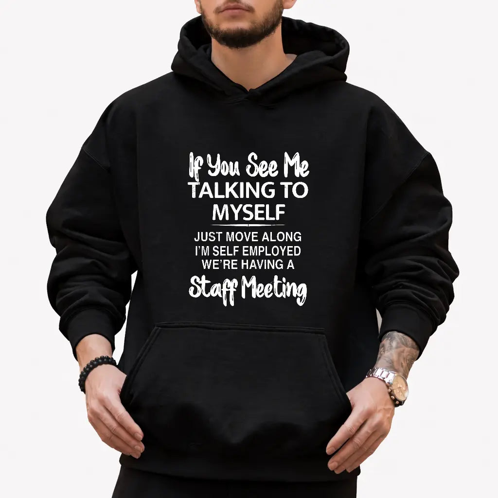 Talking to Myself Graphic T-Shirt - Summer Outdoor Sport Tee