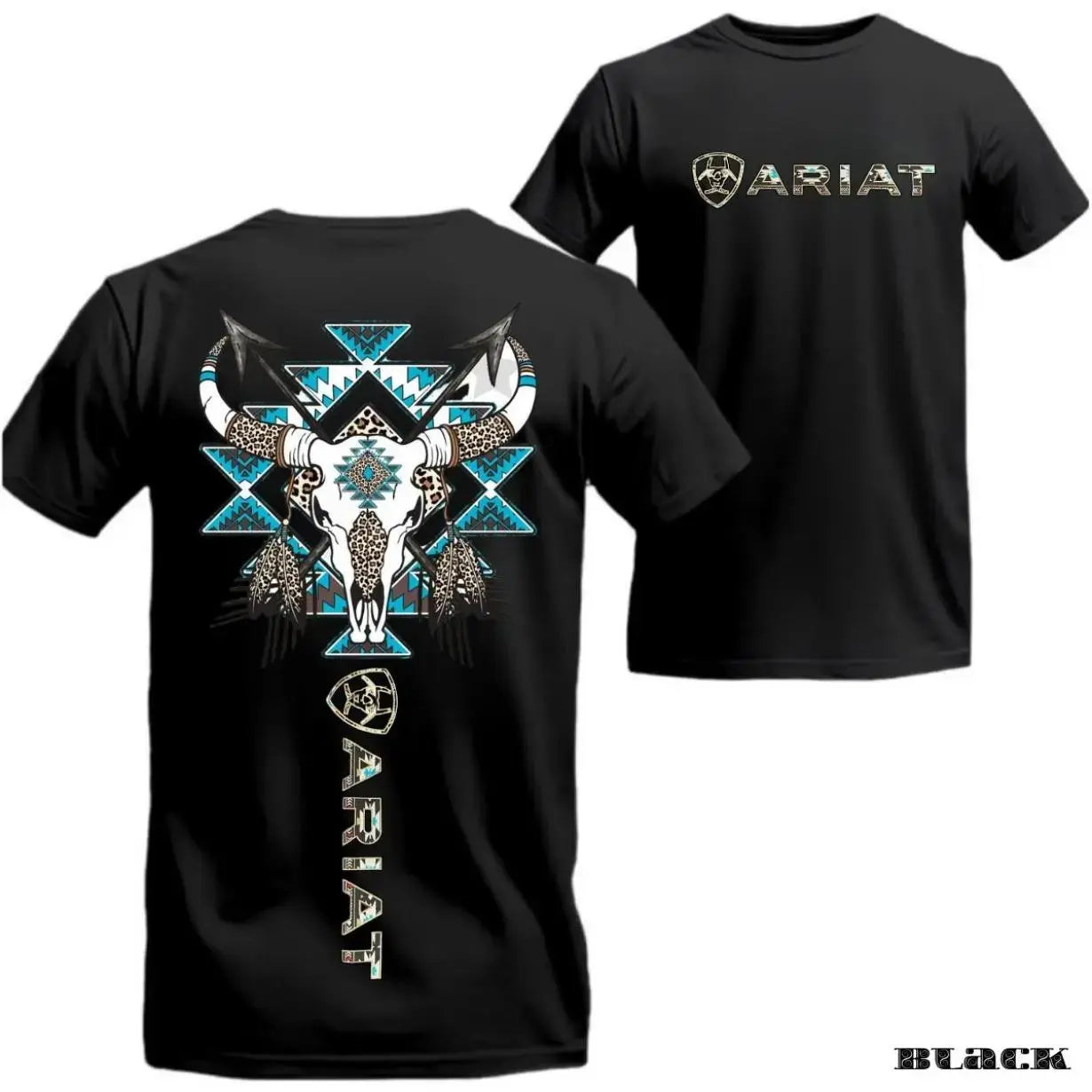 Ariat Western Graphic T-Shirt - Aztec Skull Unisex Tee