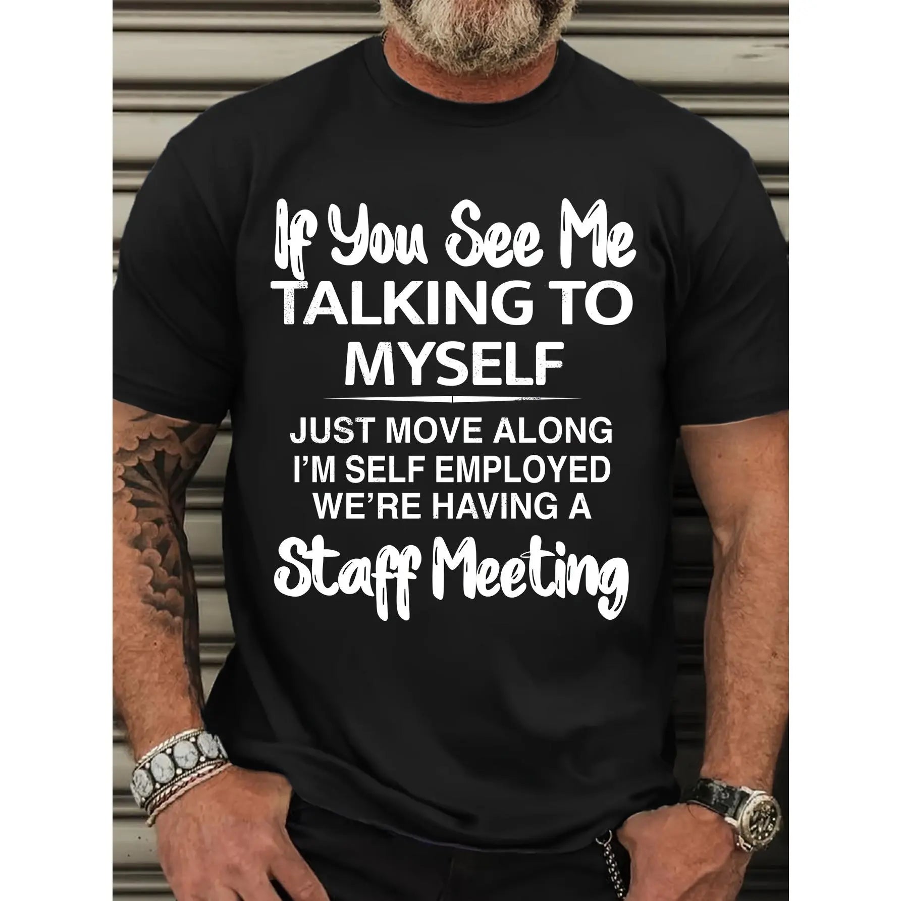 Talking to Myself Graphic T-Shirt - Summer Outdoor Sport Tee